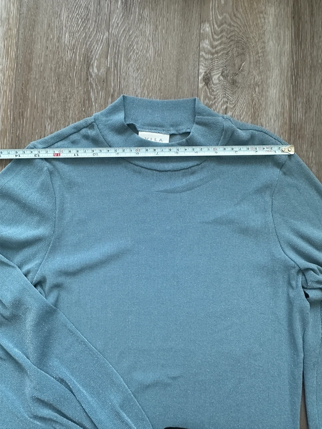 Vila Clothes Blue sparkle Long Sleeve Top XS - photo 3