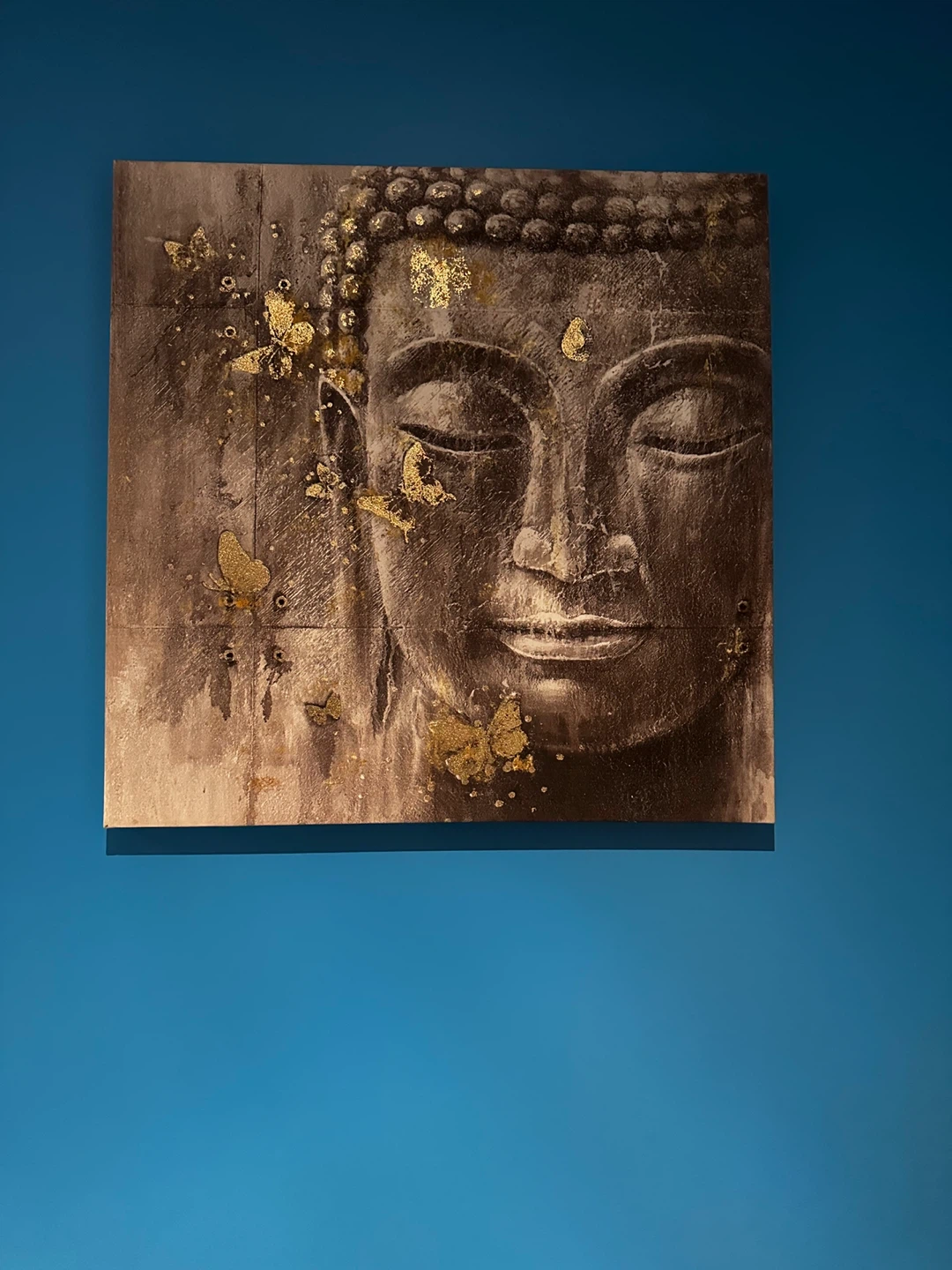 Buddha Wall Art with Butterflies