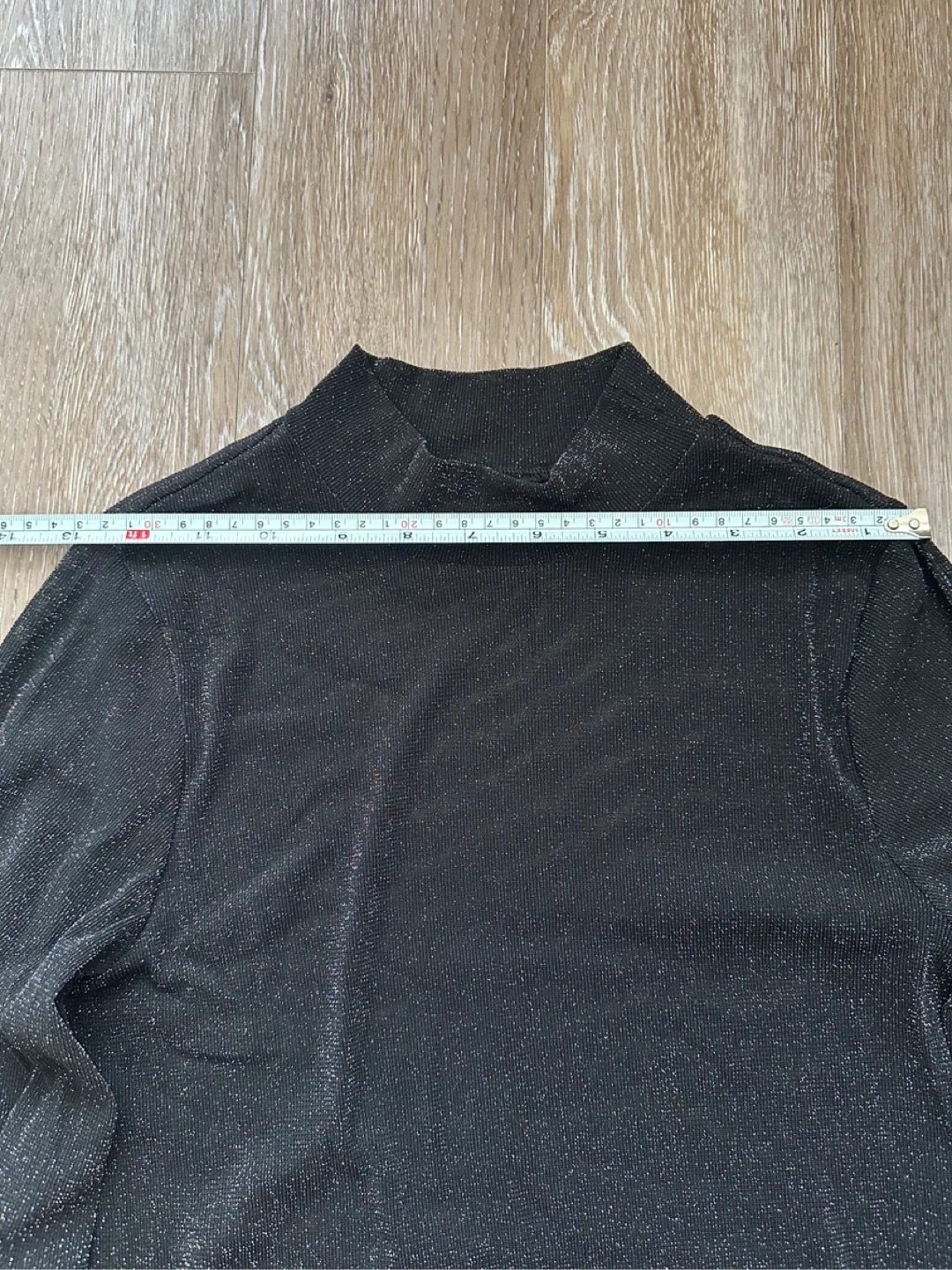 Villa Black Sparkle Mock Neck - photo 5