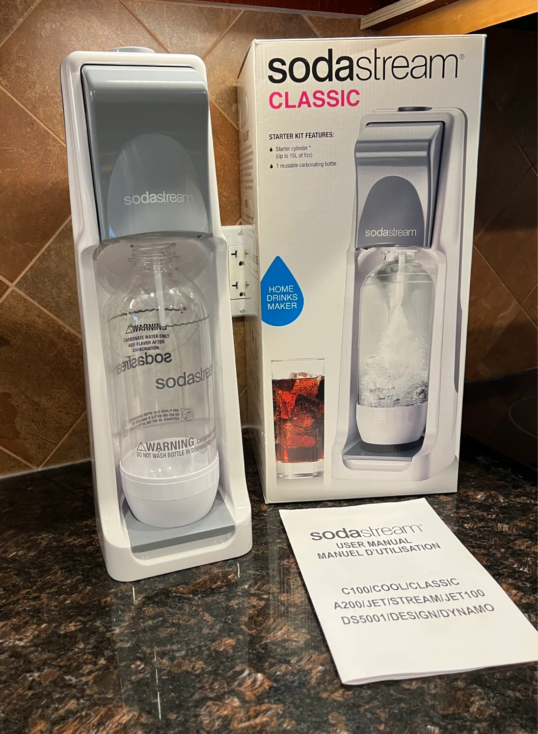 New SodaStream Classic Home Drinks Maker