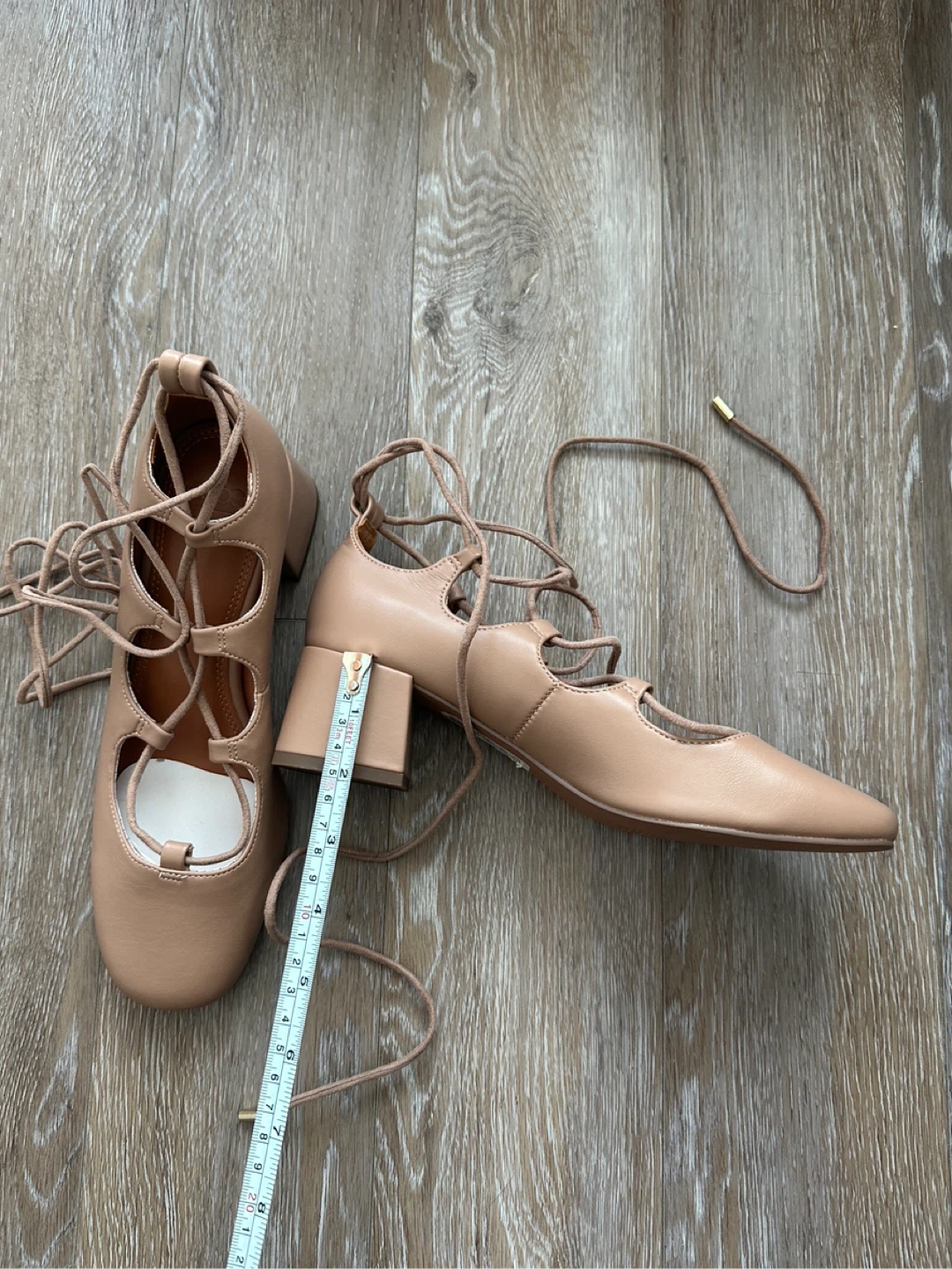 NEW ASOS DESIGN Lace Up Block Heel Shoes - photo 3