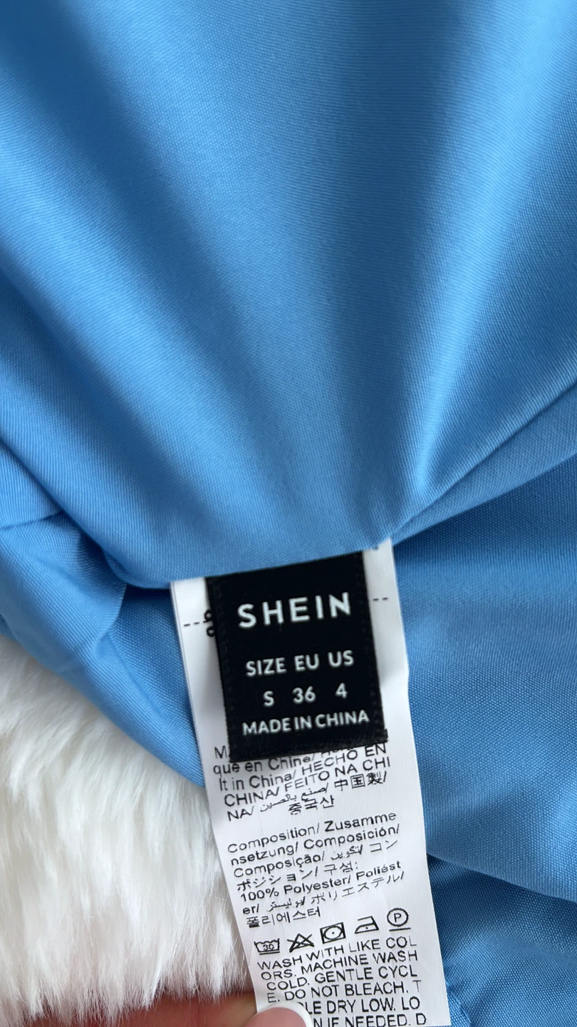 Blue Sequin Skirt with Tie Side Detail - photo 3
