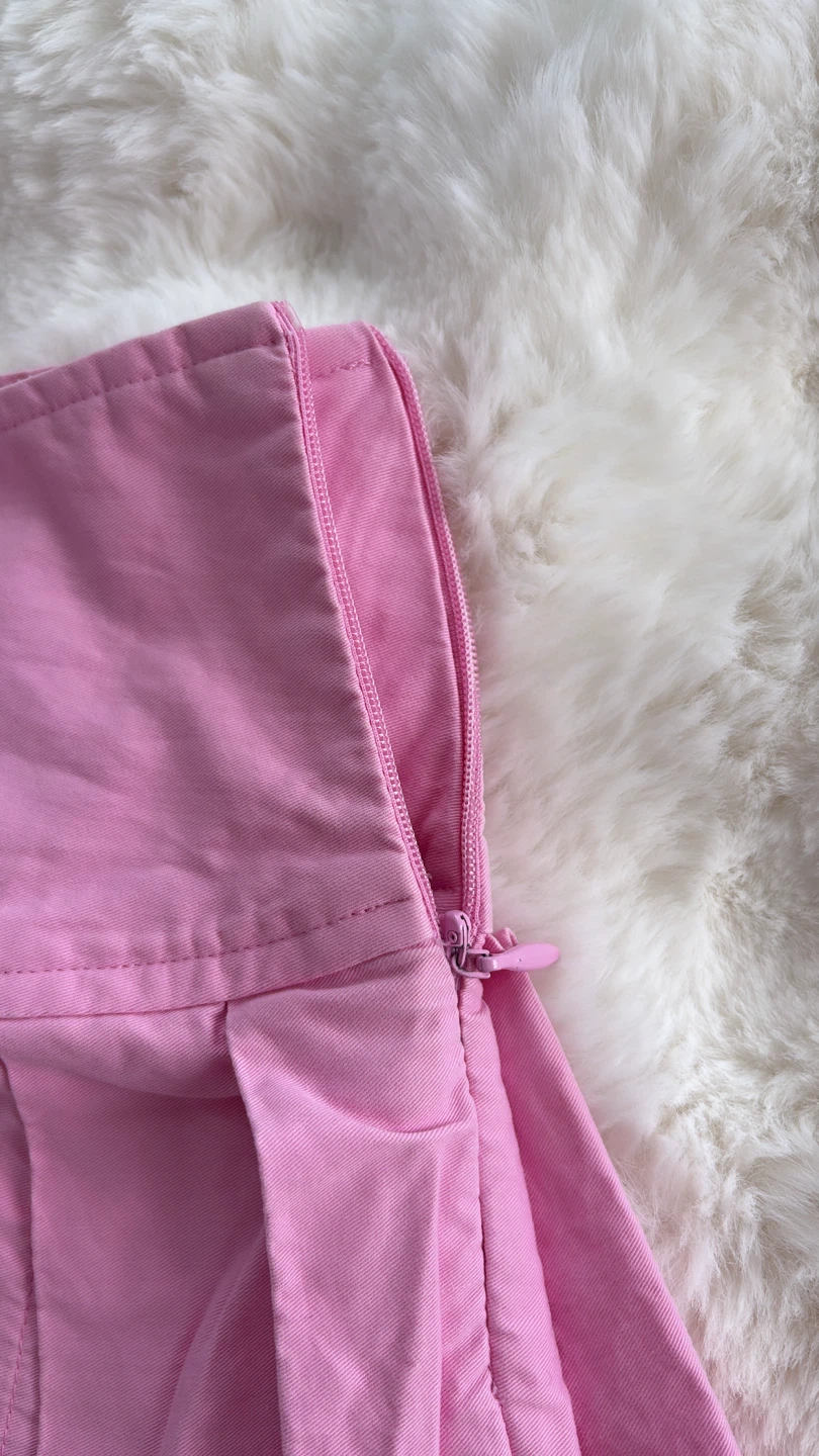 Pink Pleated Mini Skirt - photo 2