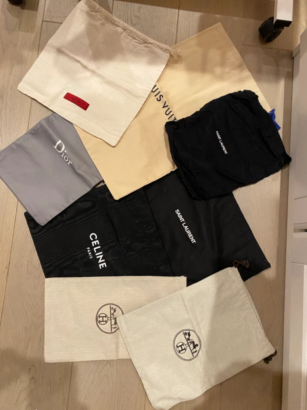 Designer Dust Bags - Louis Vuitton, Dior, Celine, Herme