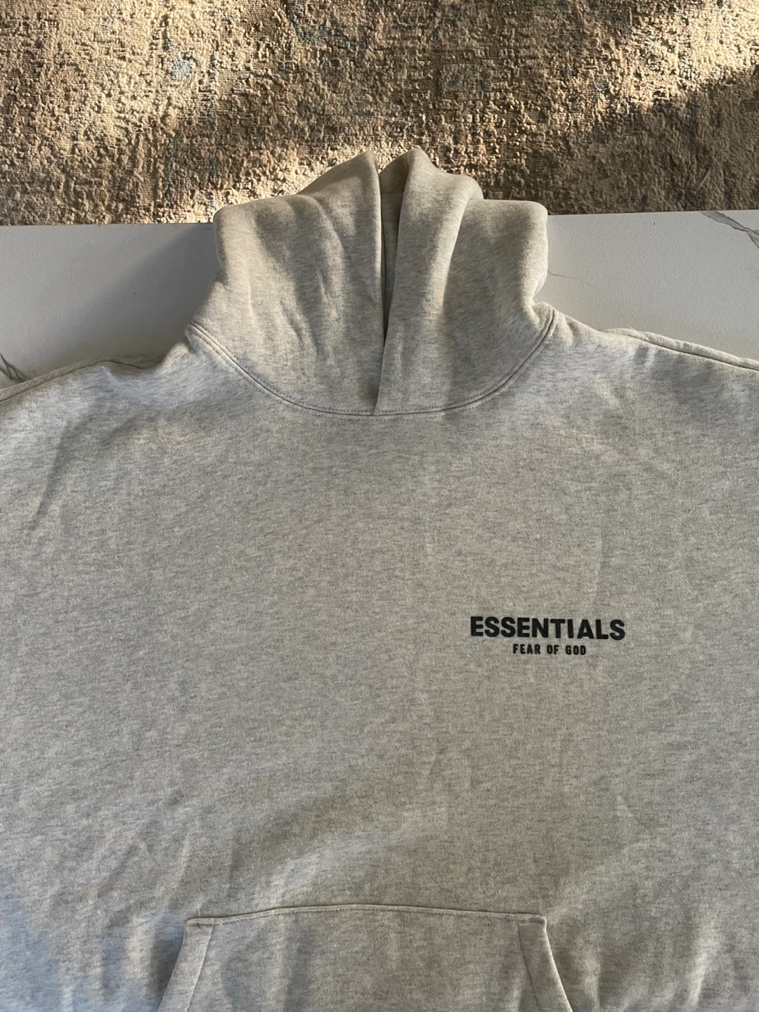 ESSENTIALS Fear of God Light oatmeal Hoodie - photo 2