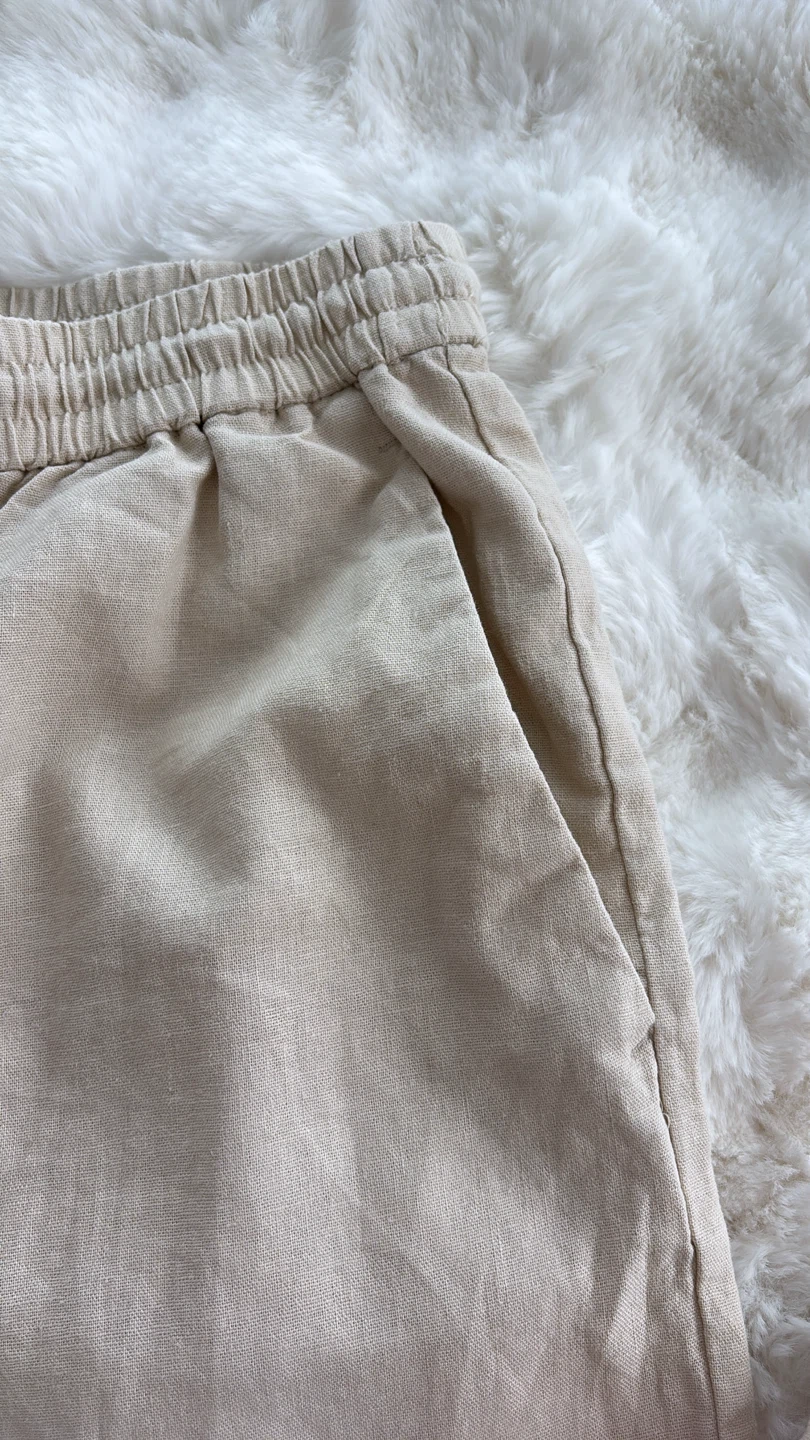 Zara Cream Linen Pants - photo 5