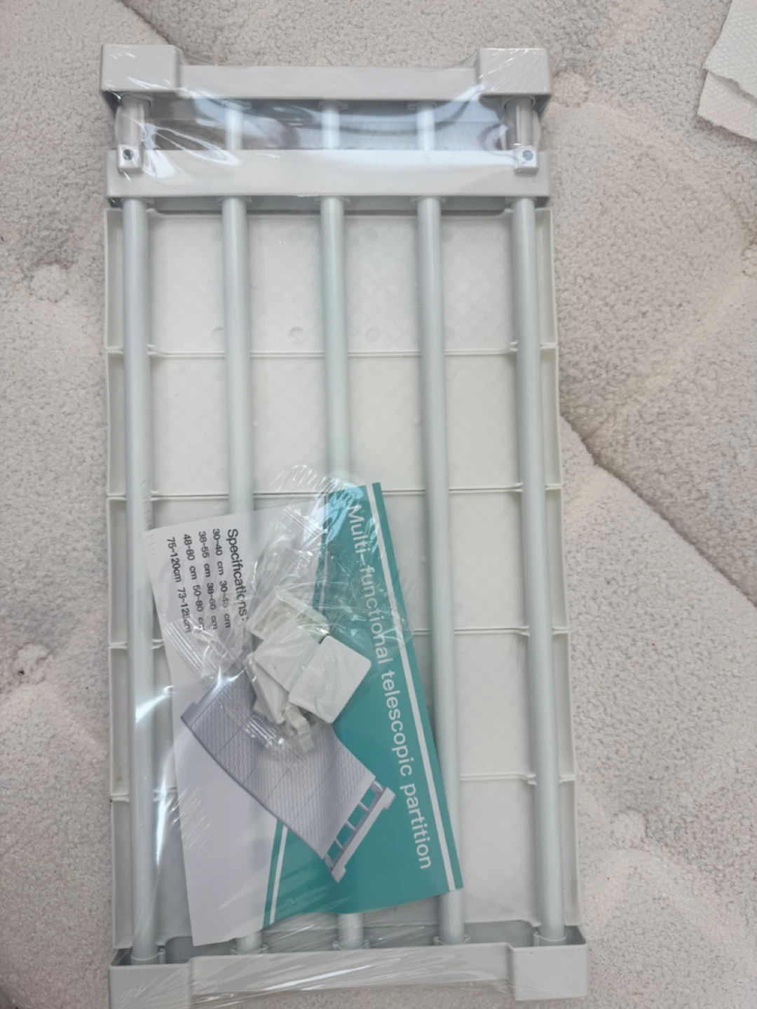 Adjustable No-Drill Shelf Divider Organizer - photo 2