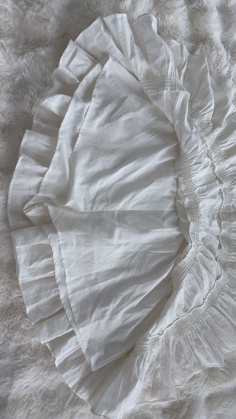 Mustard Seed White Tiered Ruffle Skirt - photo 2