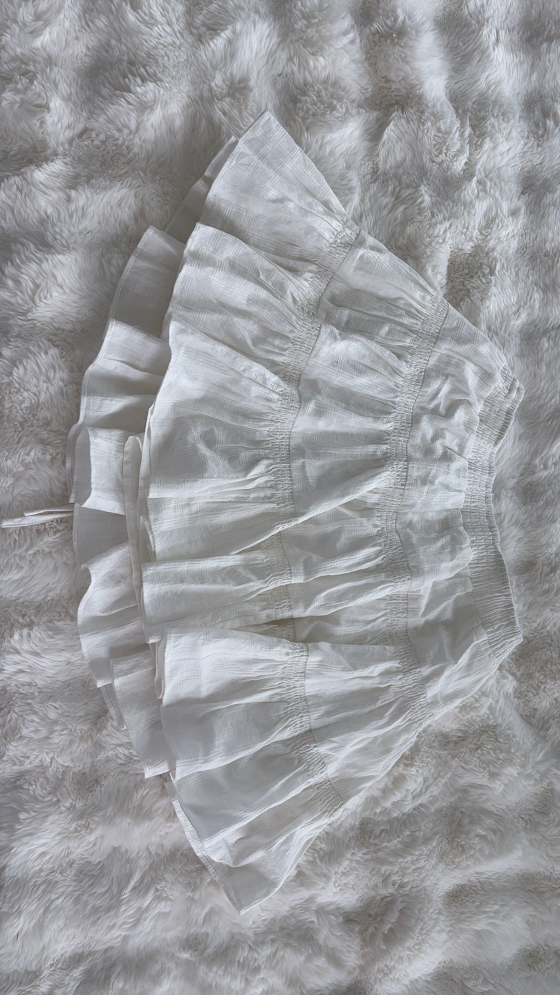 Mustard Seed White Tiered Ruffle Skirt - photo 3