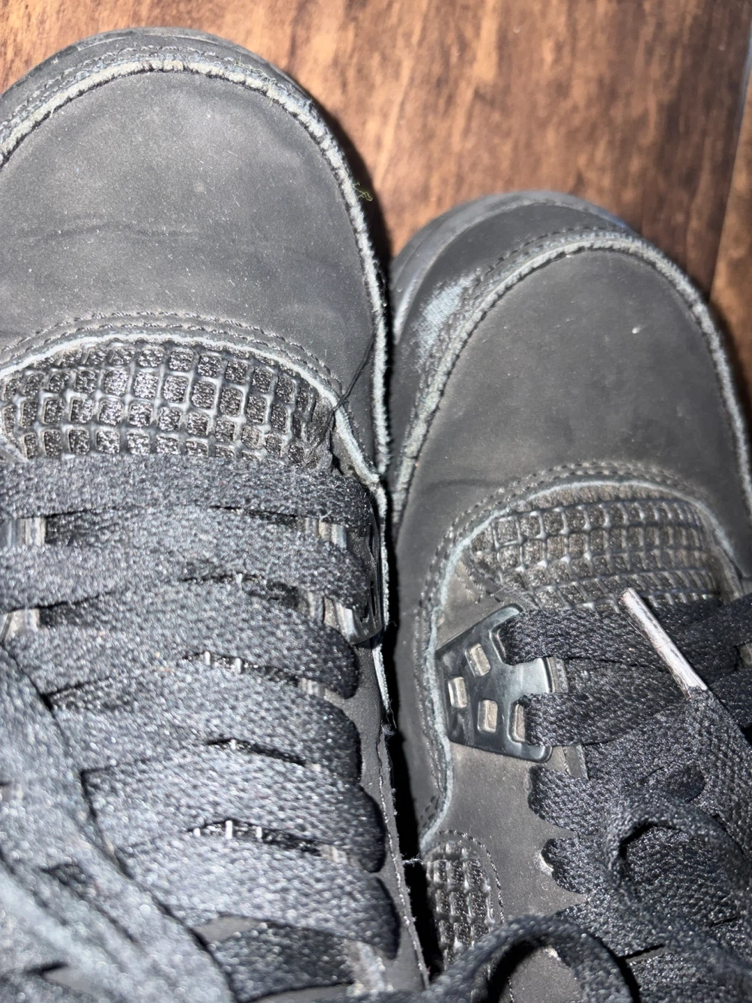 Black Cats Air Jordan 4 Sneakers - photo 4