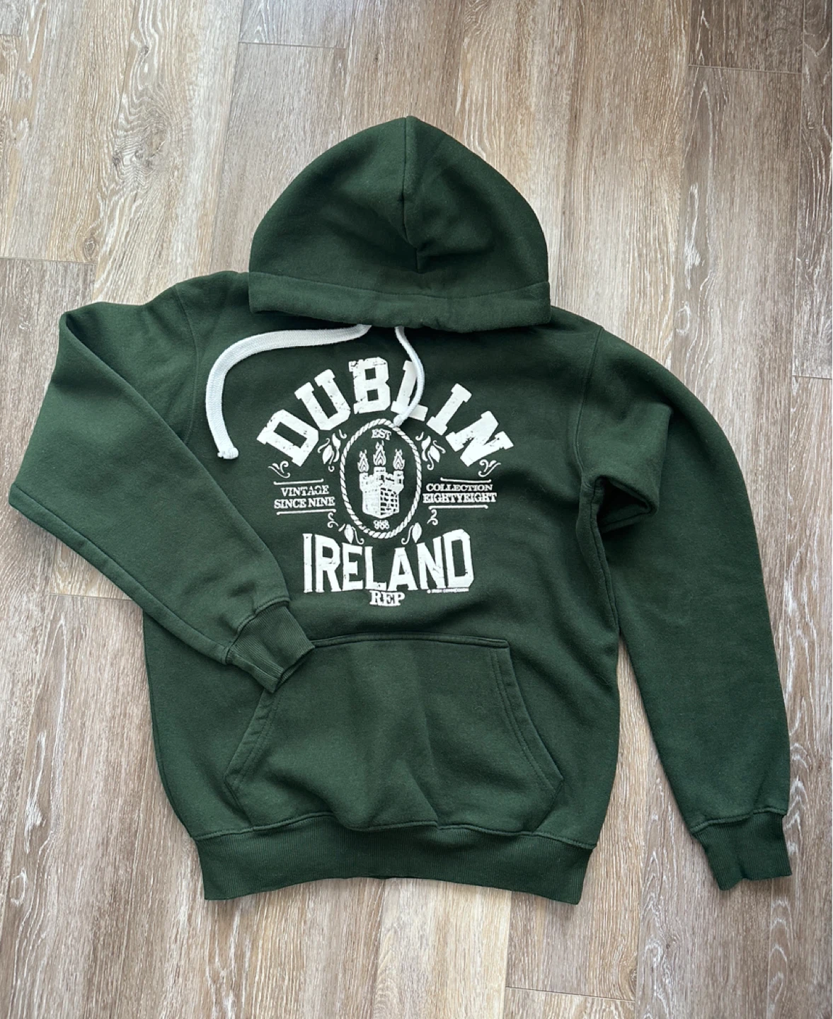 Connexxion Dublin Ireland Hoodie Size S Green