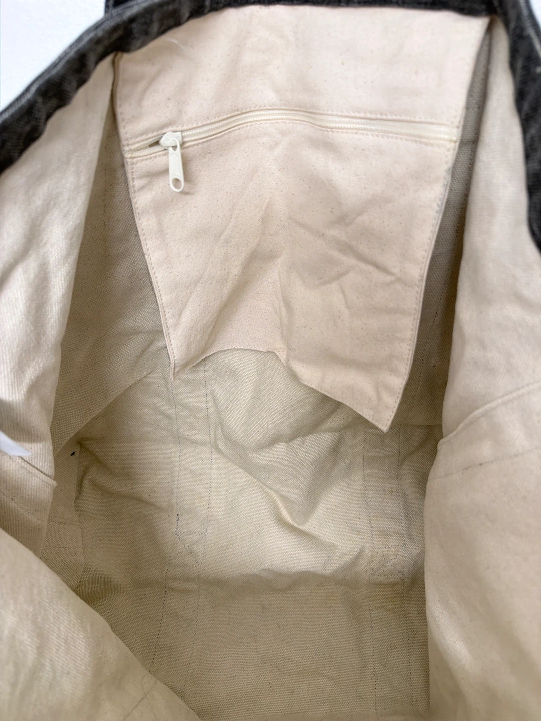 Restoration Hardware (RH) Canvas Tote Bag, Dark Gray - photo 3