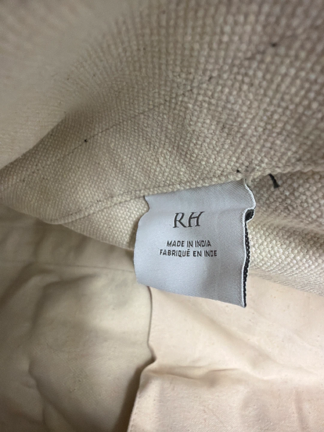 Restoration Hardware (RH) Canvas Tote Bag, Dark Gray - photo 4