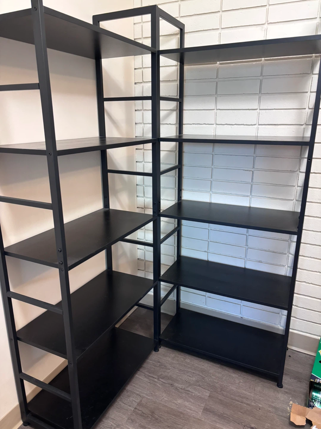 Black 5-Tier Modern Bookshelf / Storage Shelf – Like New