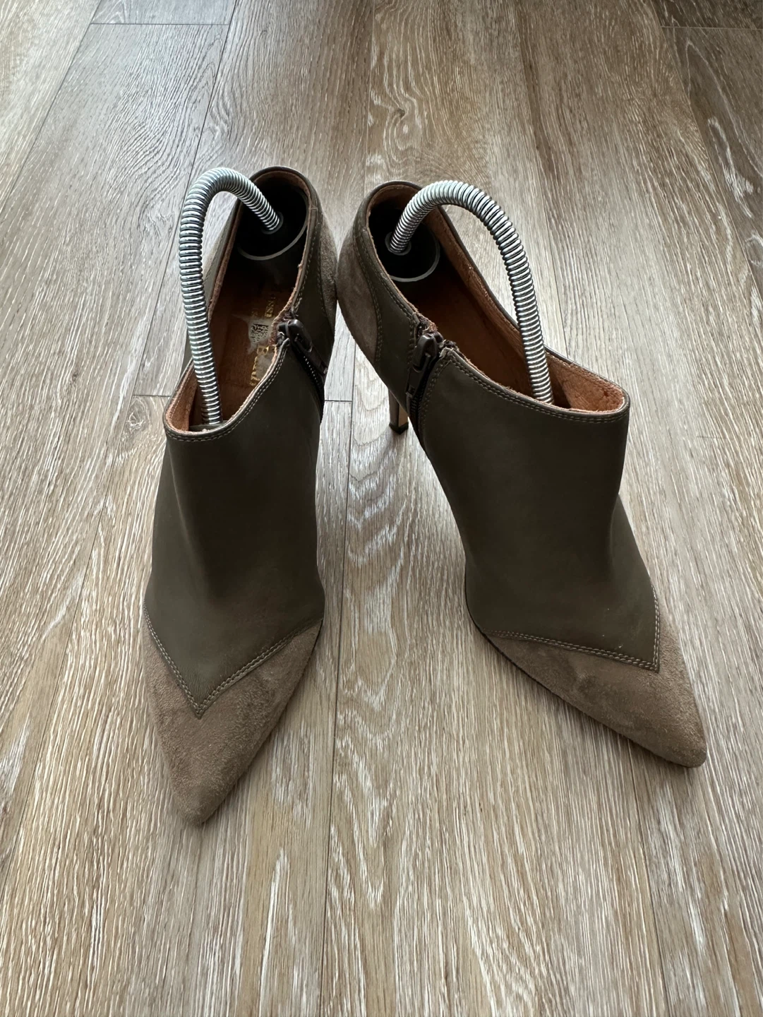 Massimo Baldi Brown Suede & Leather Ankle Boots - Size 39