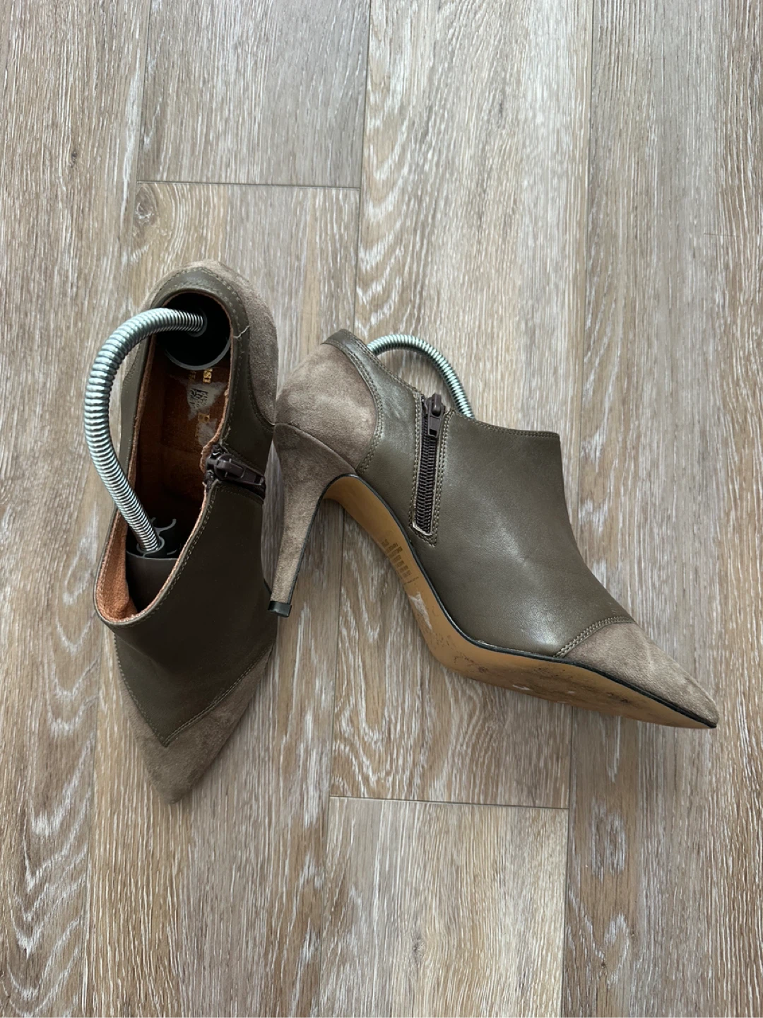 Massimo Baldi Brown Suede & Leather Ankle Boots - Size 39 - photo 2