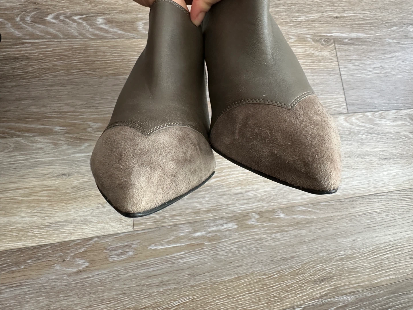 Massimo Baldi Brown Suede & Leather Ankle Boots - Size 39 - photo 5
