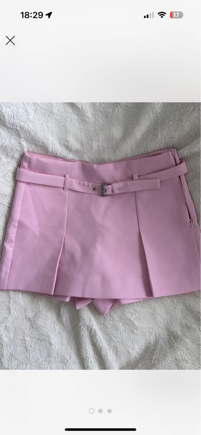 Pink Belted Skort