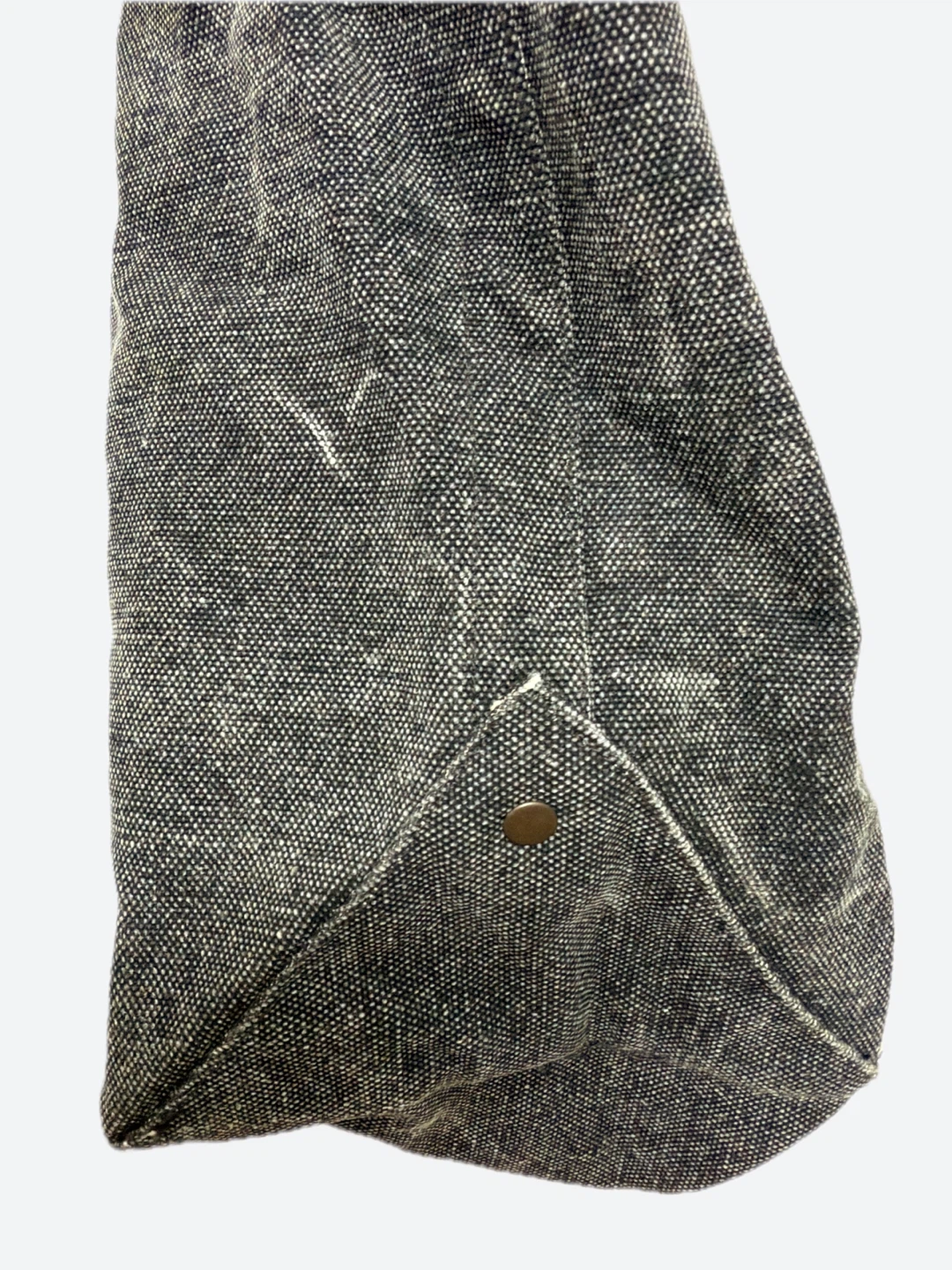 Restoration Hardware (RH) Canvas Tote Bag, Dark Gray - photo 2