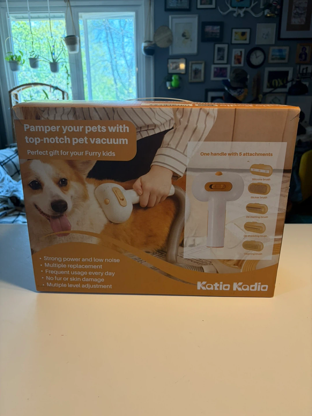 Katia Kadia 9-in-1 Pet Grooming Vacuum & Clipper Kit