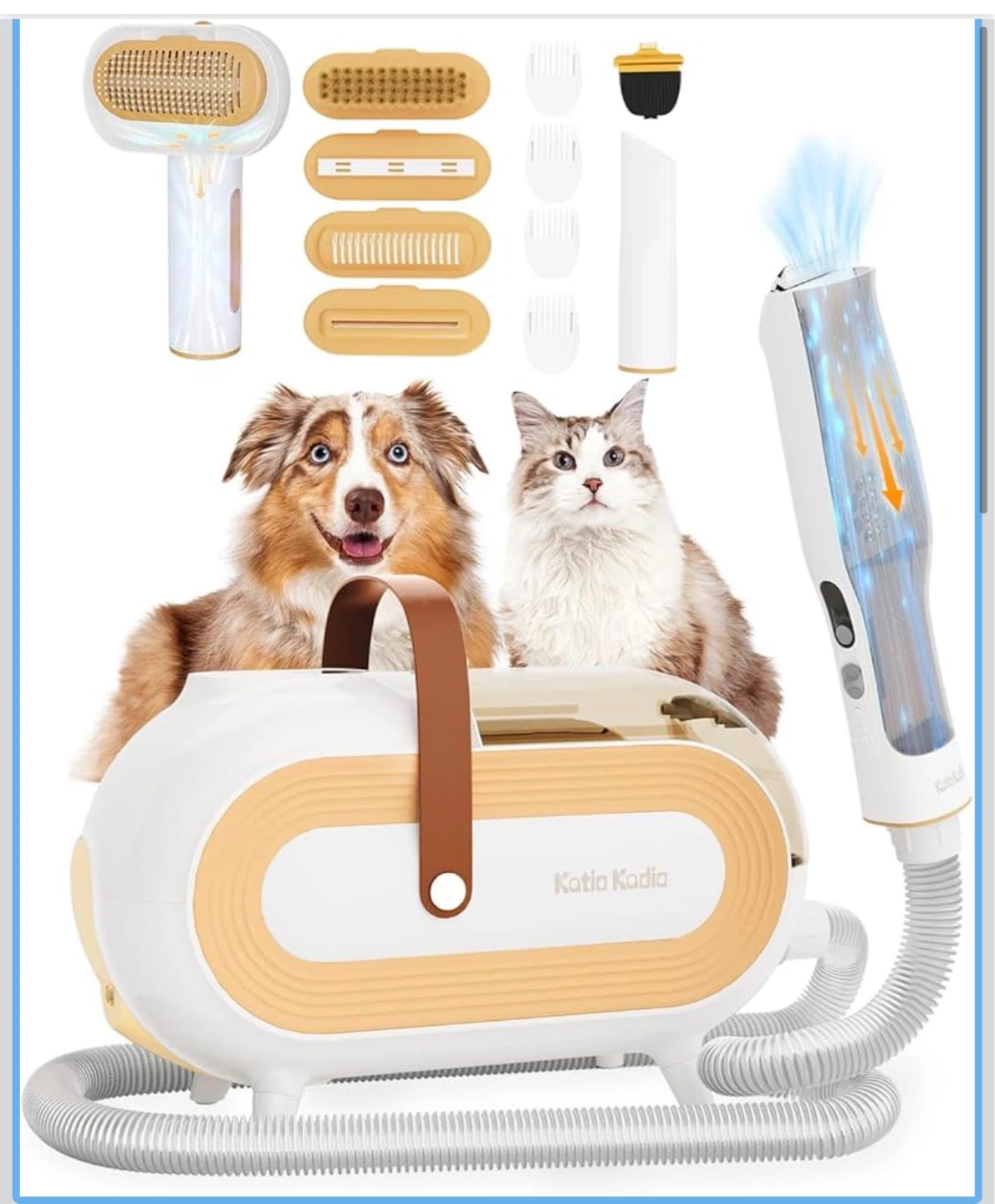 Katia Kadia 9-in-1 Pet Grooming Vacuum & Clipper Kit - photo 3