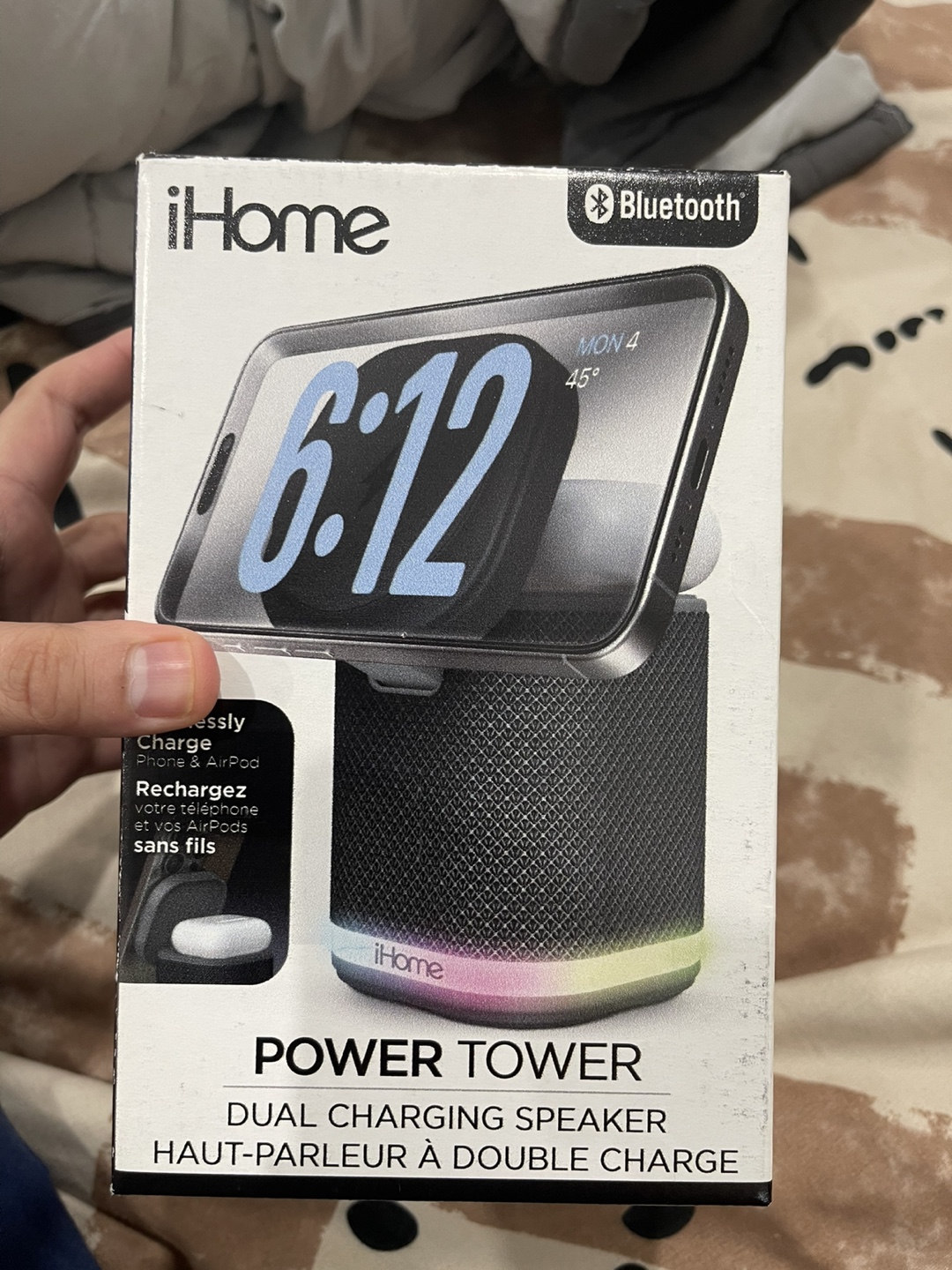 iHome Power Tower Dual Charging Speaker