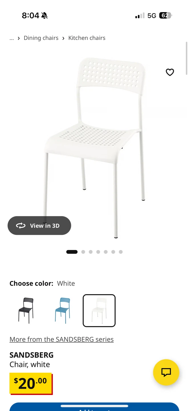 Three IKEA SANDSBERG Chairs