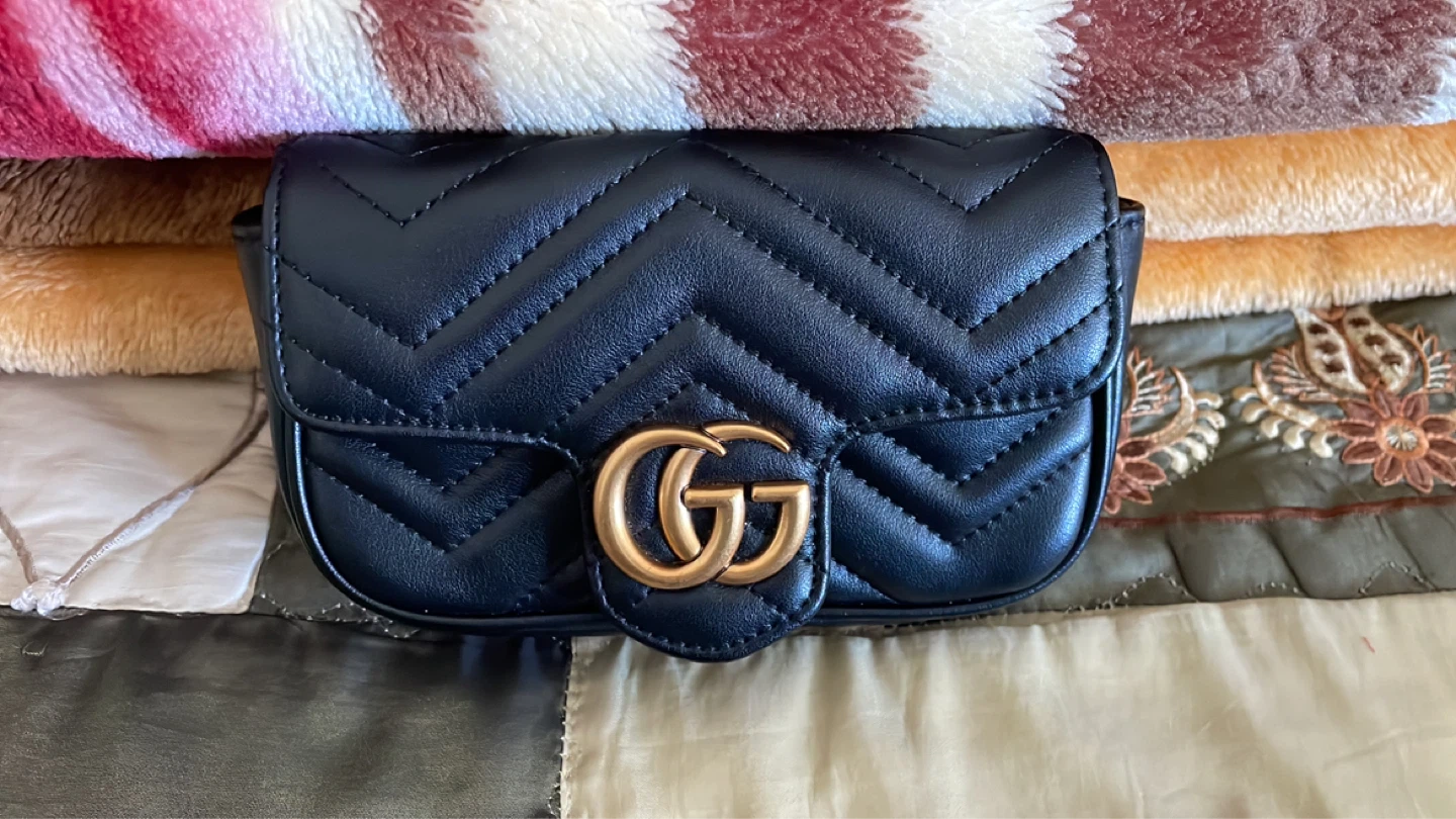 Gucci Marmont Mini Bag Black Leather