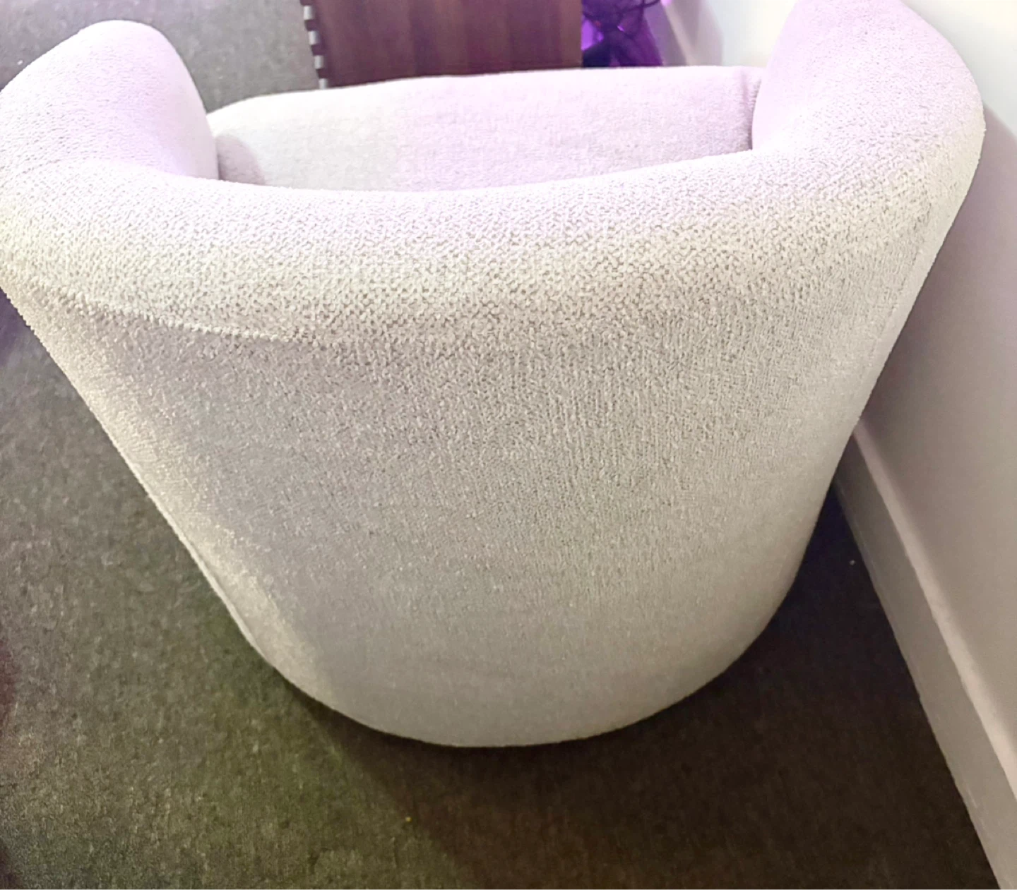 Cozy Swivel Armchair - Boucle Fabric - photo 4