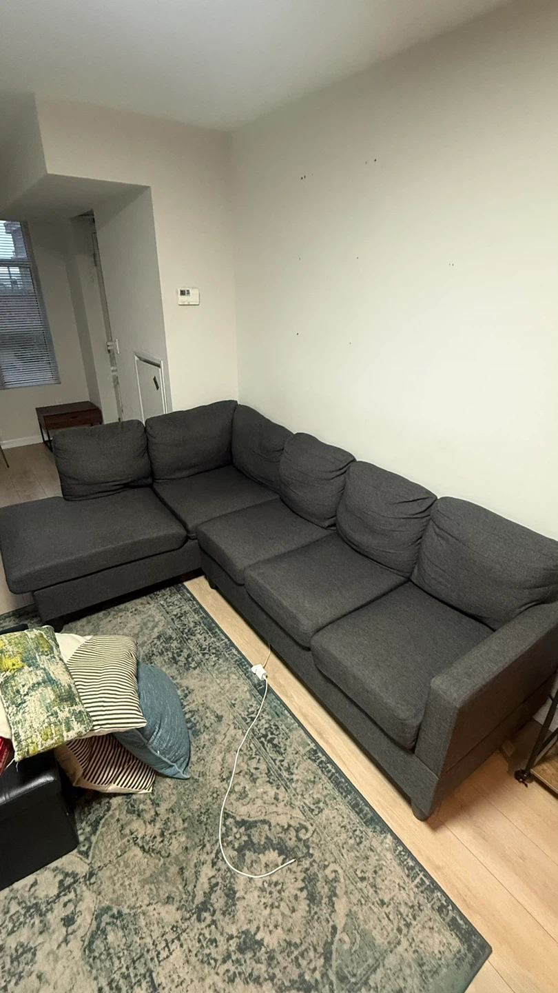 Dark Grey Sectional Sofa - photo 3