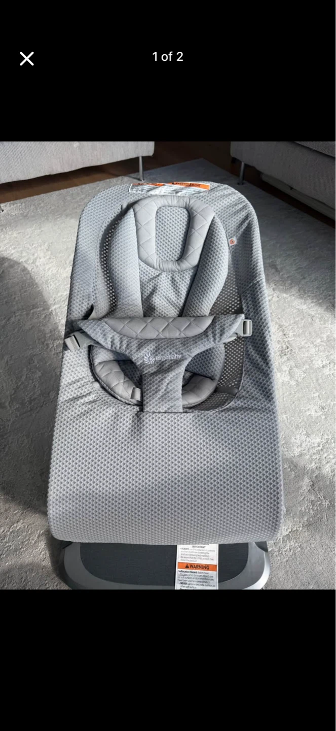 Ergobaby Baby Bouncer Seat - Grey - photo 2