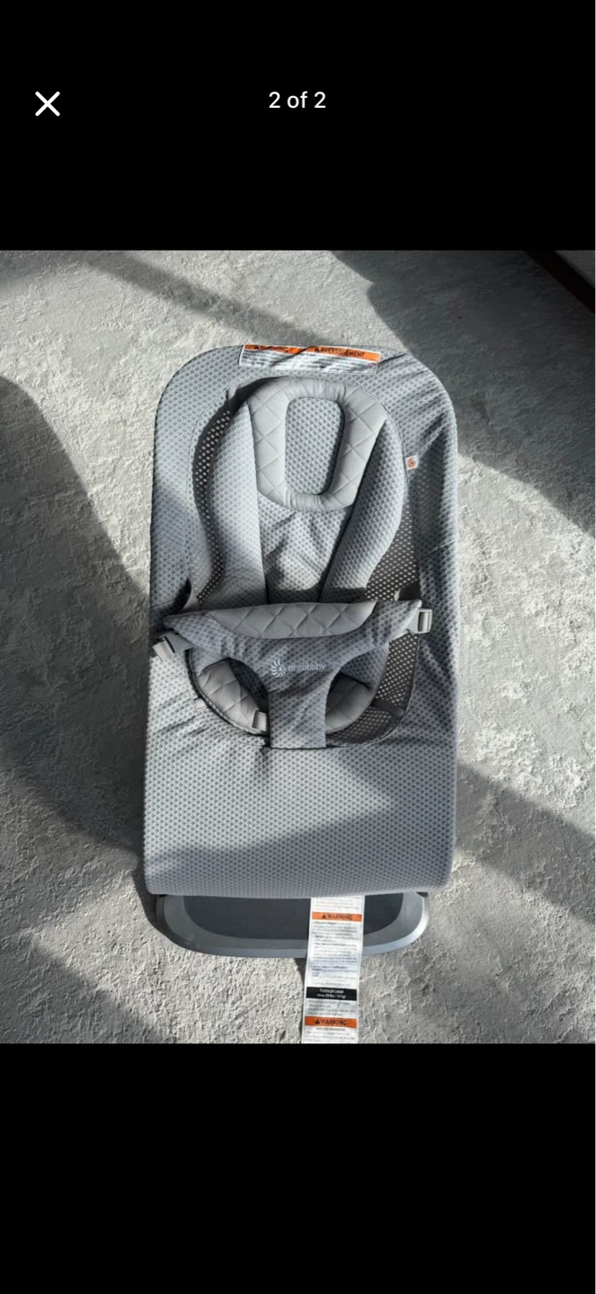 Ergobaby Baby Bouncer Seat - Grey