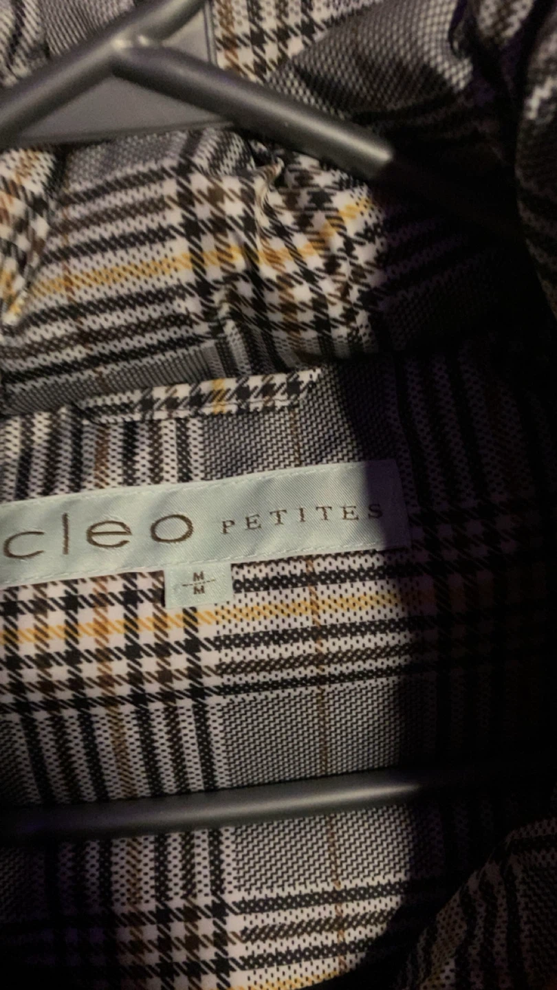 Cleo Petites Plaid Puffer Jacket