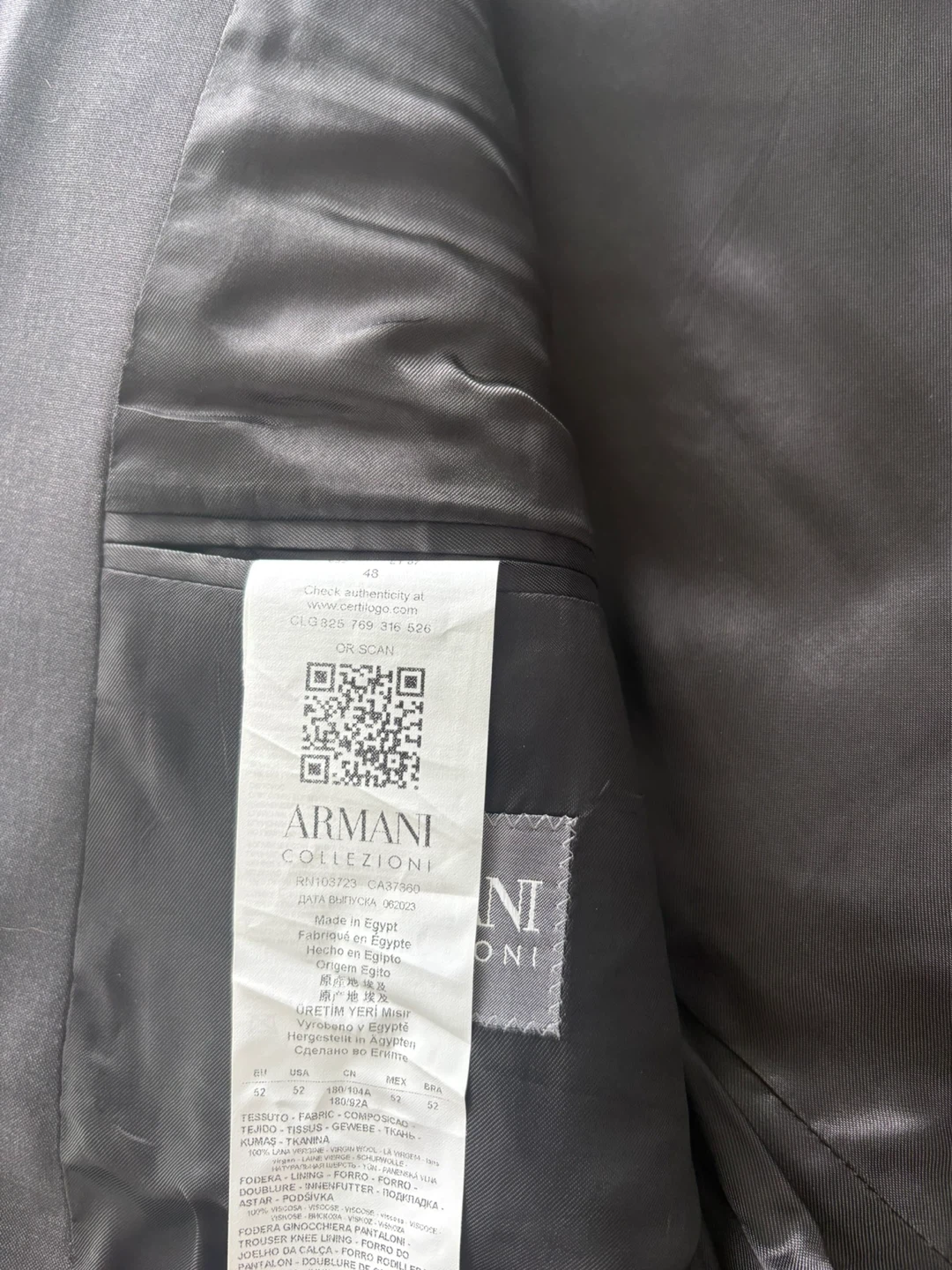 Armani Collezioni Men's Suit - Size 48 - photo 5