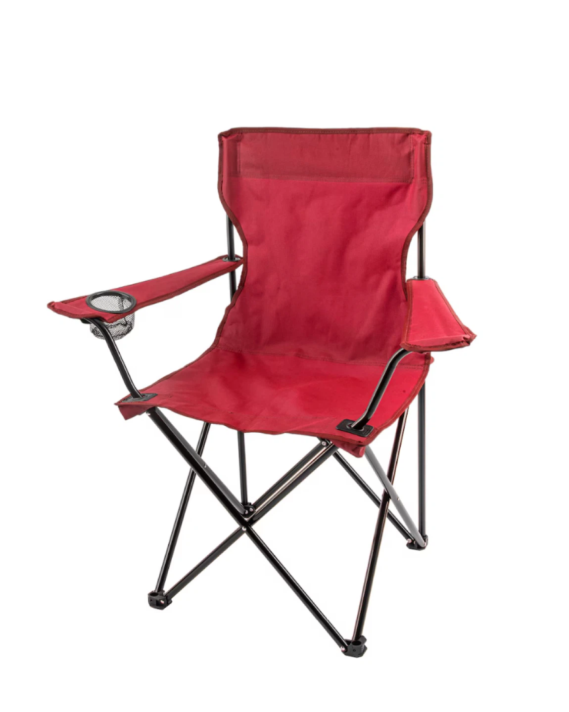 Red Camp Chair , beach umbrella and charcoal barbecue set - photo 3