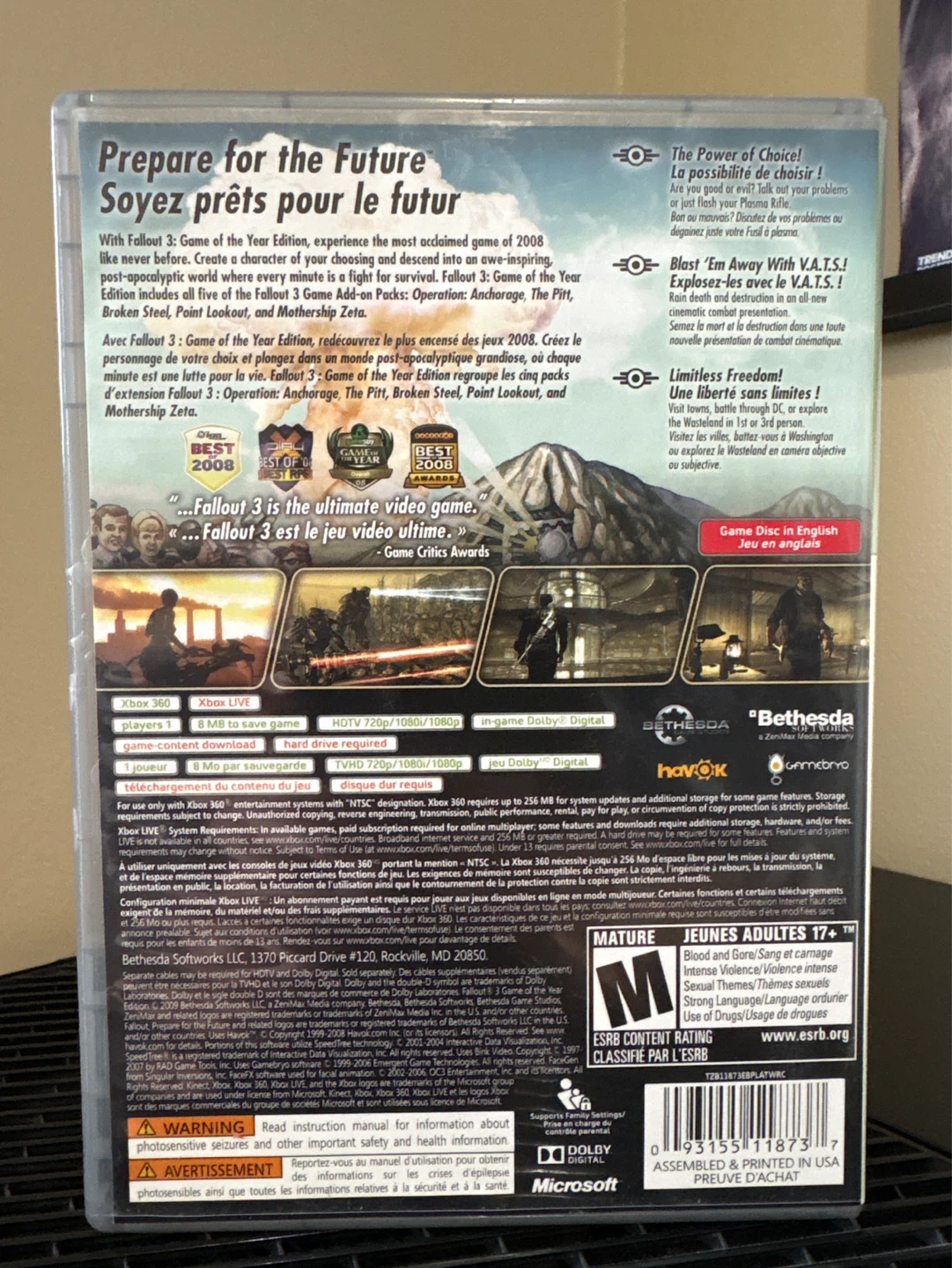 Fallout 3 Game of the Year Edition XBOX 360 EB Games Exclusive - photo 2