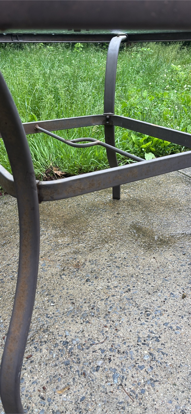 Square Glass Top Patio Table - photo 3