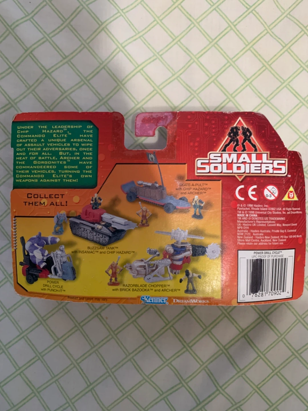 Vintage 1998 Small Soldiers Power Drill Cycle Action Figure Mini - photo 4
