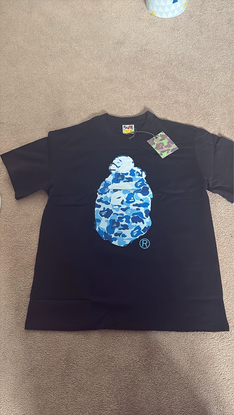 BAPE® ABC Camo Ape Head T-Shirt Navy