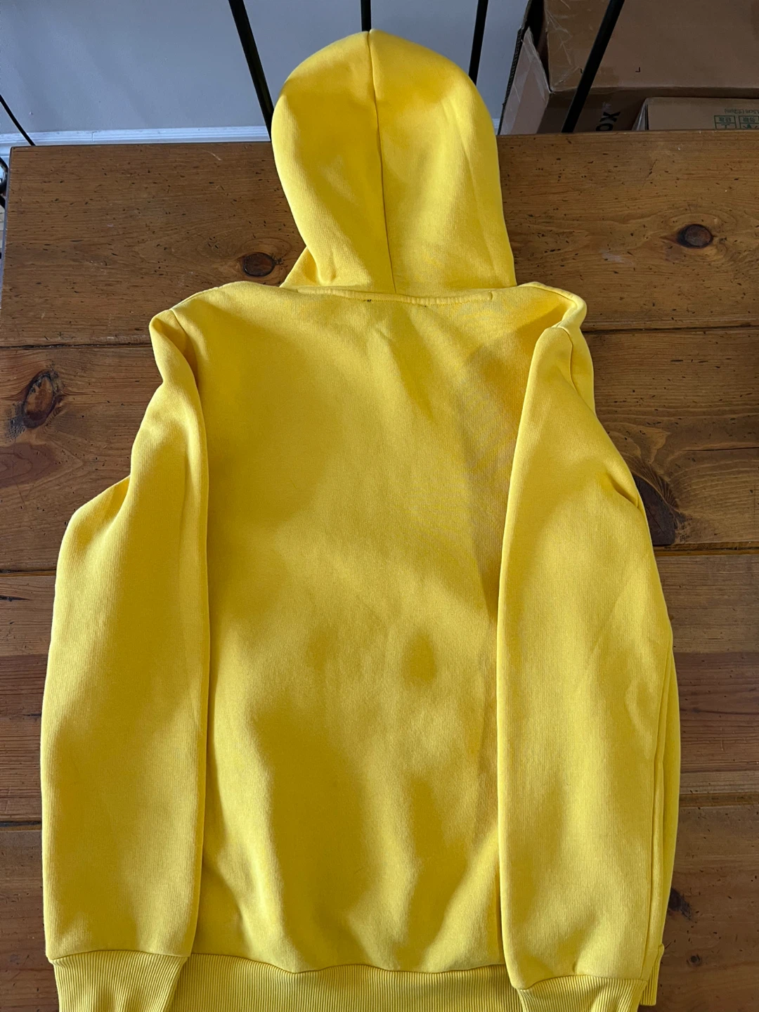 Bright Yellow Hoodie – Size Large (New, Never Worn) - photo 2