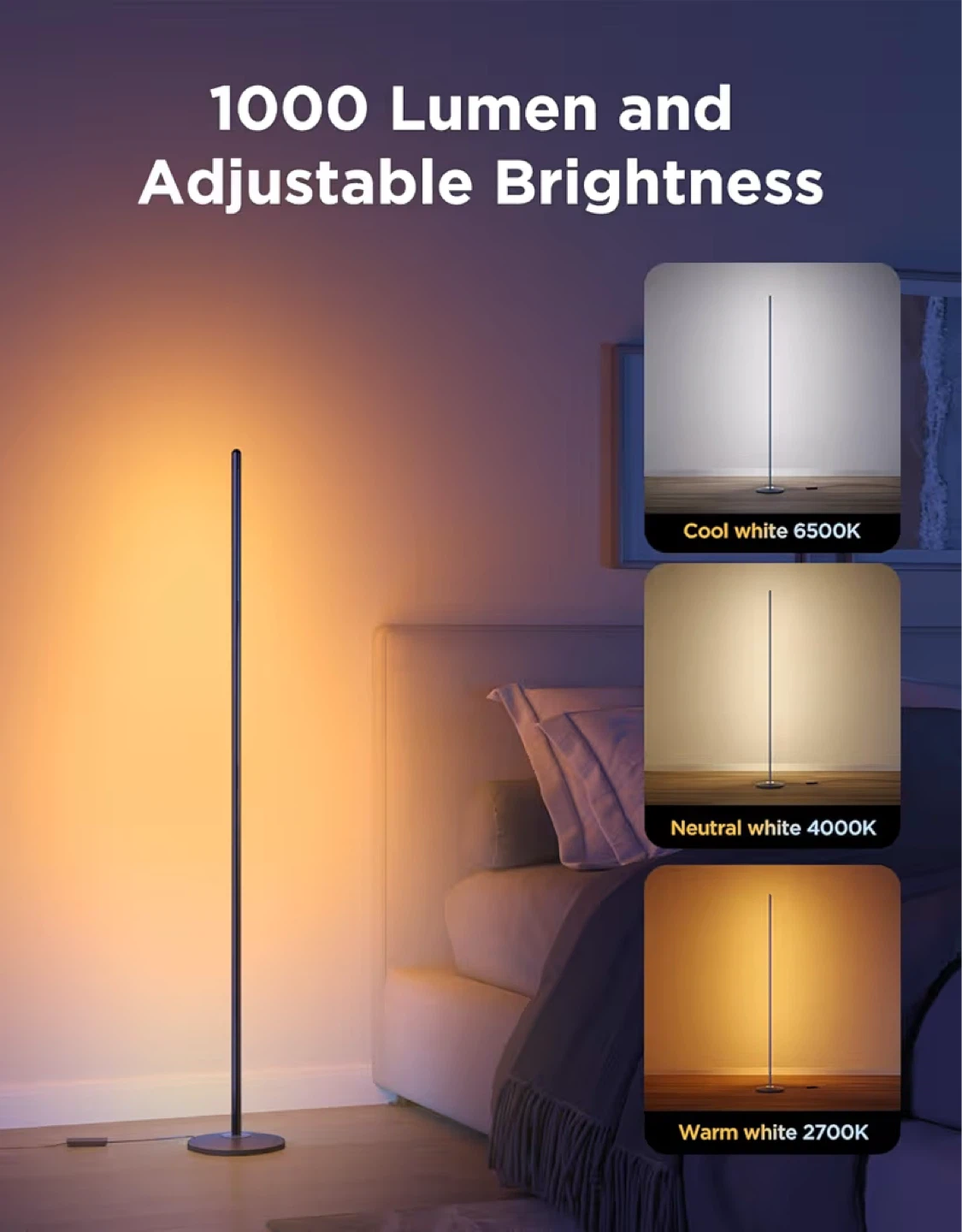 Govee Floor Lamp Basic - 1000 Lumen - photo 2