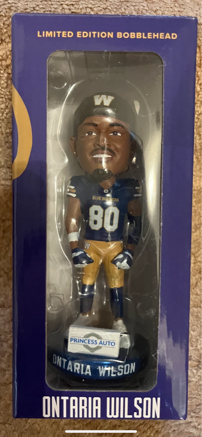 Winnipeg Blue Bombers Ontaria Wilson Limited Edition Bobblehead