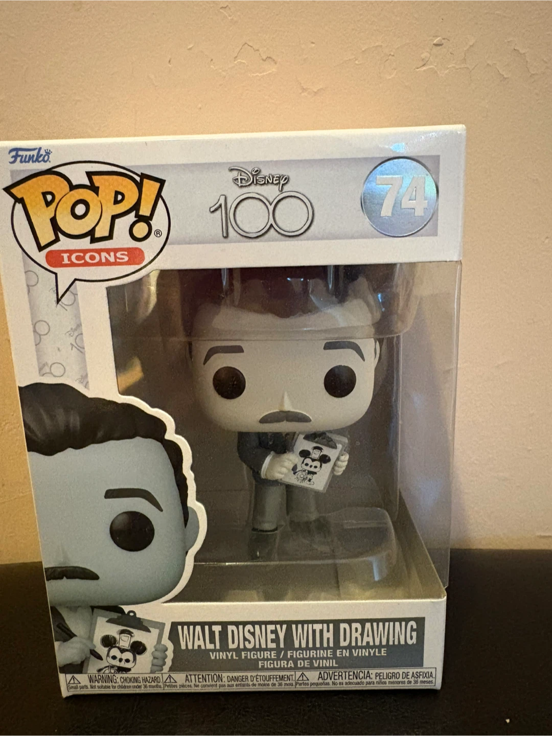 Funko Pop! Disney 100 Walt Disney with Drawing Vinyl Figure