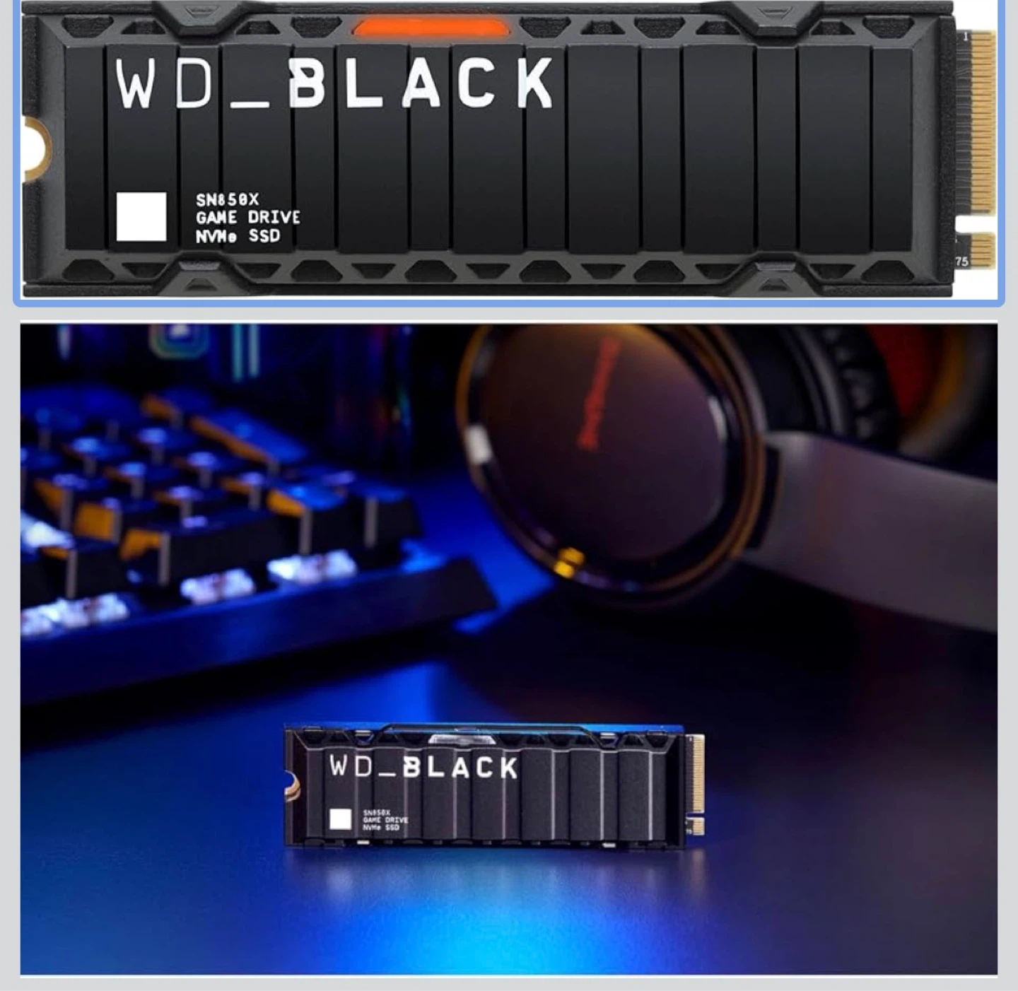 *NEW* WD_BLACK SN850X NVMe SSD 2TB Game Drive w/ Heatsink - photo 4