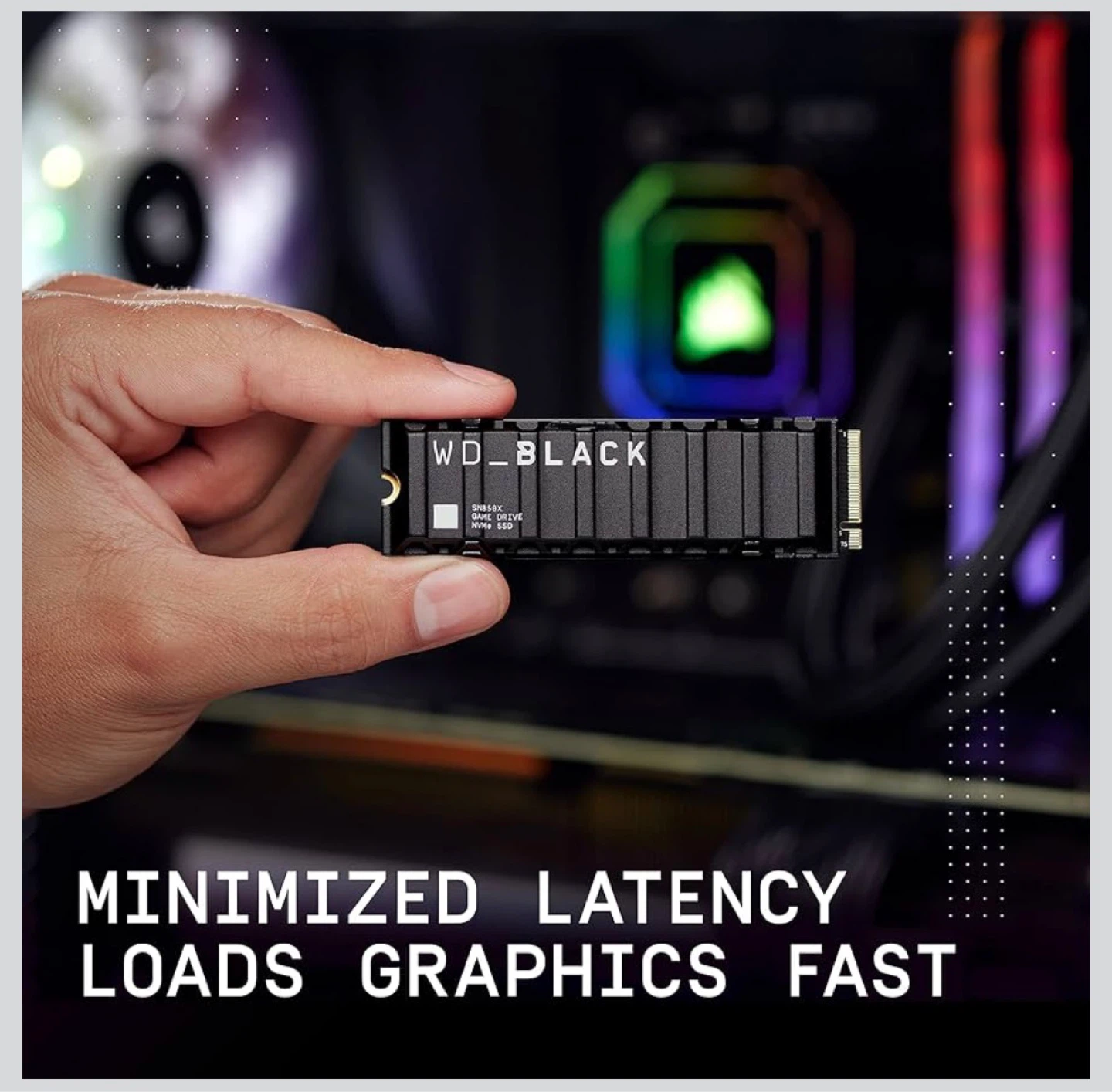 *NEW* WD_BLACK SN850X NVMe SSD 2TB Game Drive w/ Heatsink - photo 2