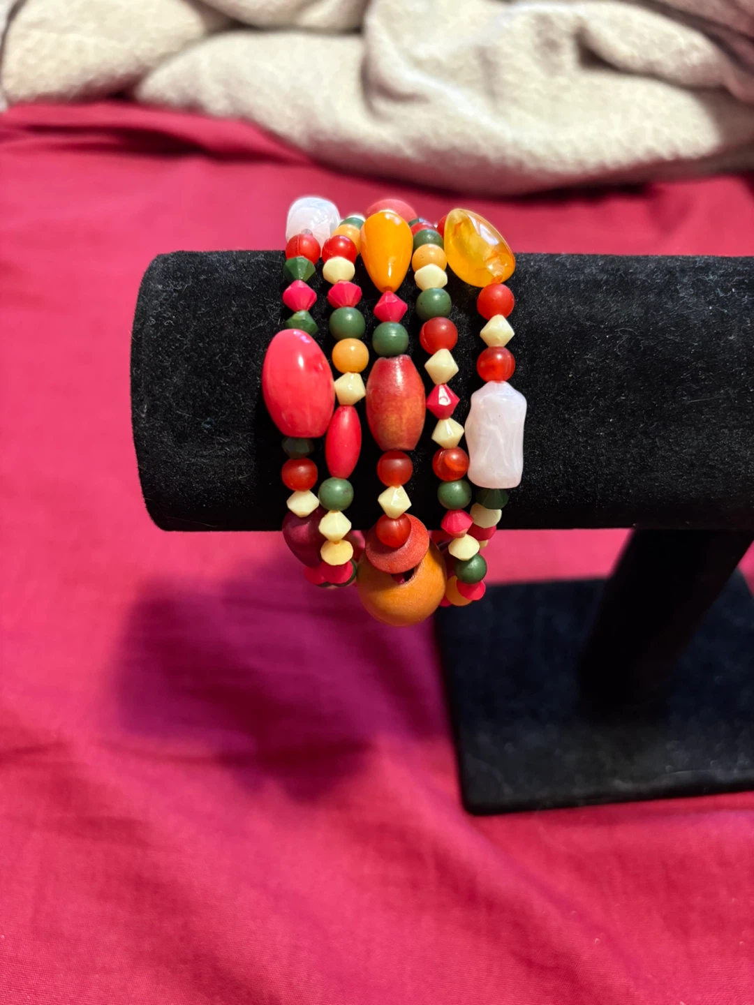 Stackable Beaded Bracelets Set