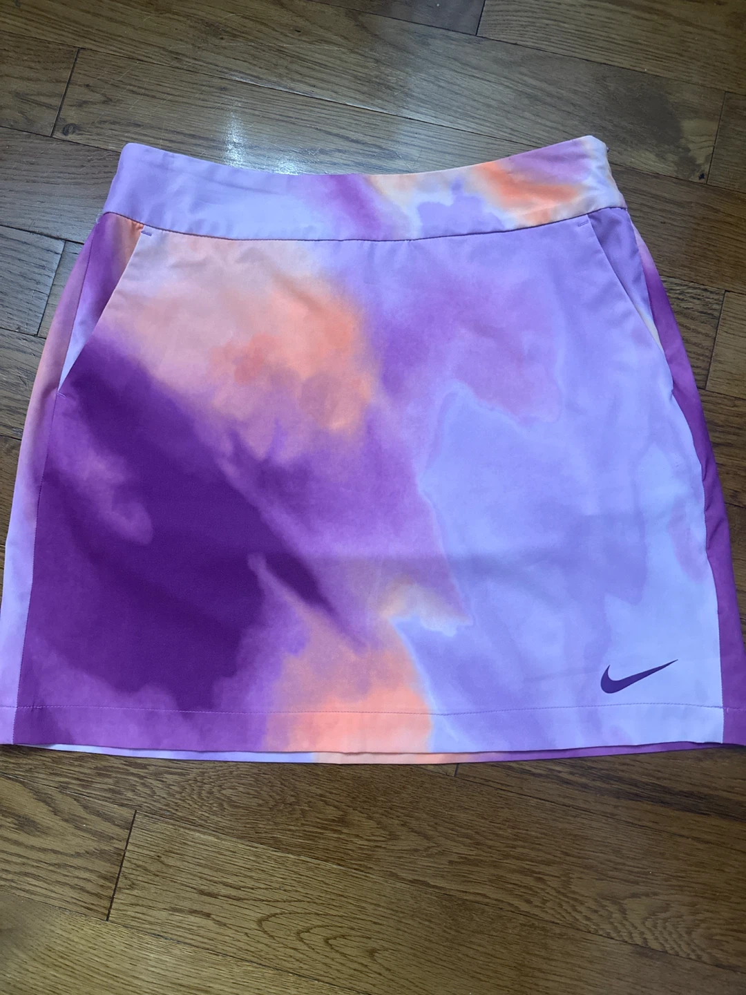 Nike Golf Dri-FIT Skirt Size 4 Purple Tie-Dye