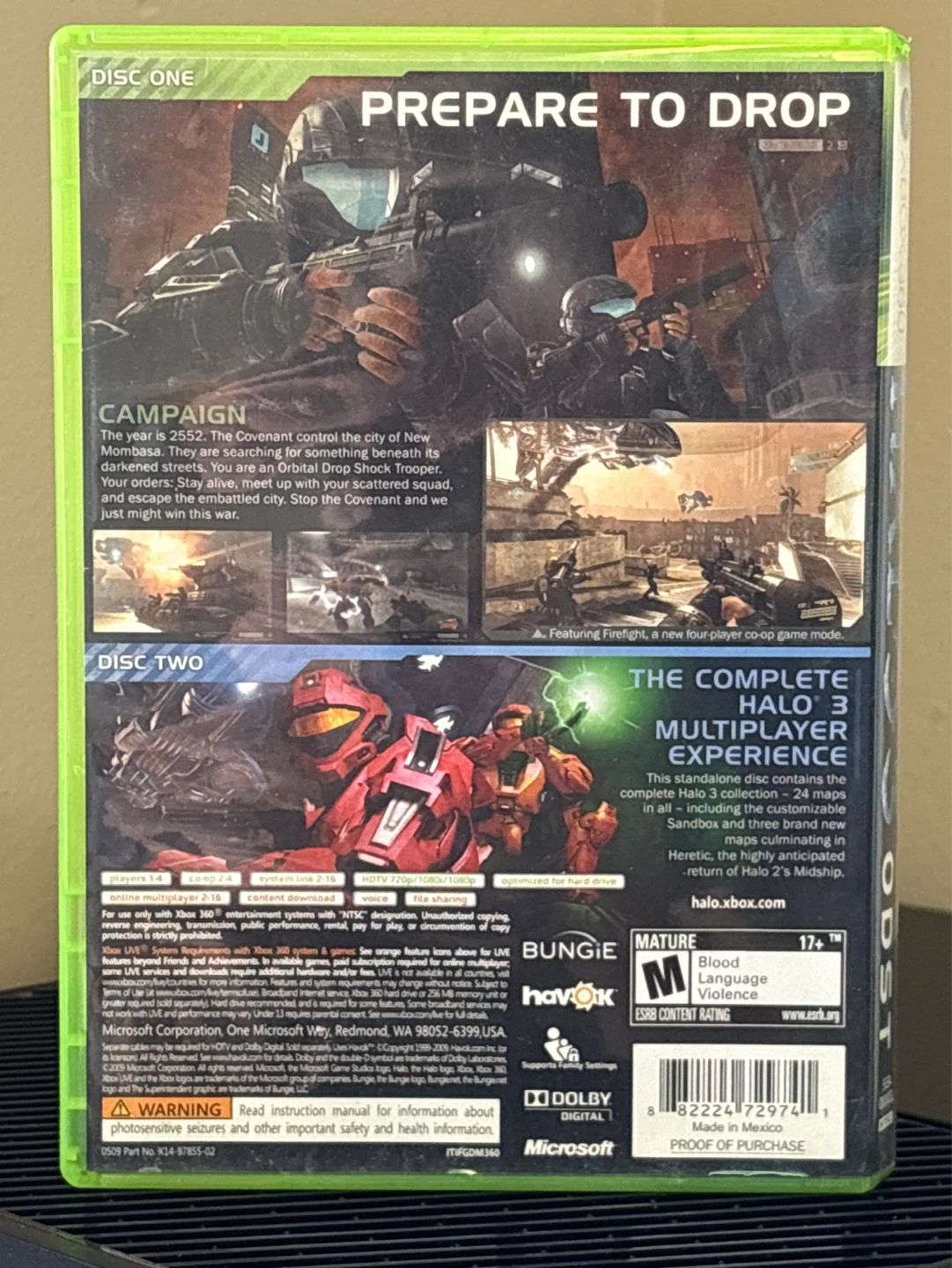 Halo 3: ODST Xbox 360 Game - photo 2