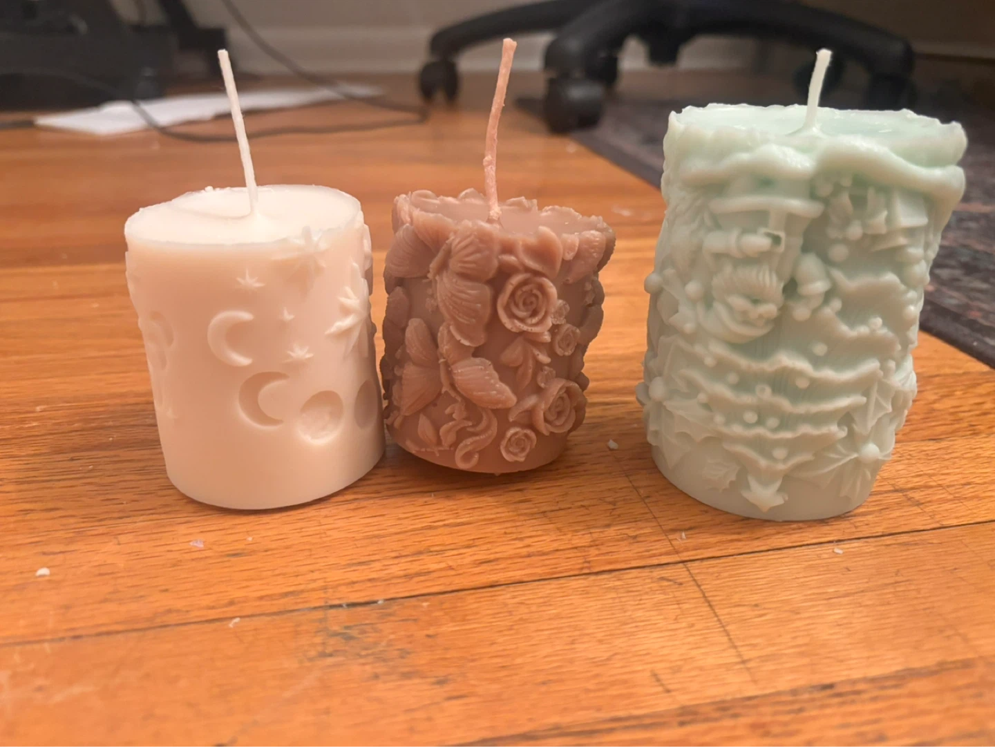 Set of 3 Decorative Candles