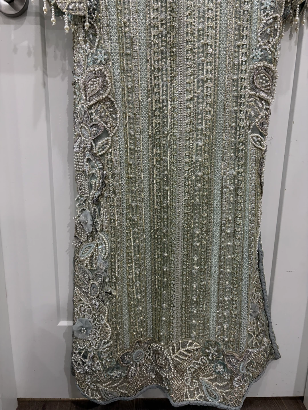 MUSHQ Embellished Mint Green Kameez - photo 4